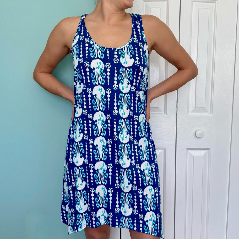 Lilly Pulitzer Blue and White Swim Coverup - Picture 6 of 7